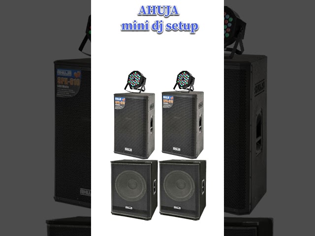 Ahuja mini Dj setup | 2 Bass 2 Top and par 2 lights