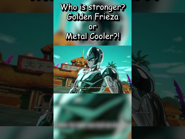 WHO IS STRONGER GOLDEN FRIEZA OR METAL COOLER IN DRAGONBALL SPARKING ZERO! #shorts #dragonball