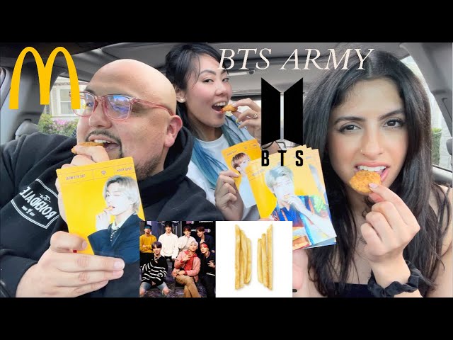 McDonald’s BTS Mukbang Review💜 🍟 FT.  BTS trivia with a BTS SUPER FAN 🎤