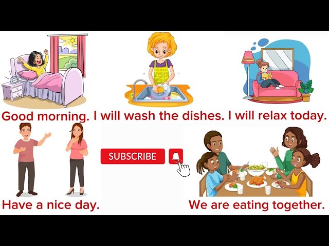 Simple English Sentences Used at Home || English Listening and Speaking Practice || English Learning