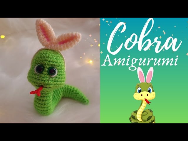 COBRA 🐍 AMIGURUMI DE CROCHÊ ( passo a passo )