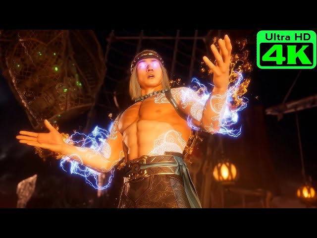 MK11 - Rebirth of Fire God. Raiden sacrifices his god power - Game Scene 4K - MORTAL KOMBAT 11