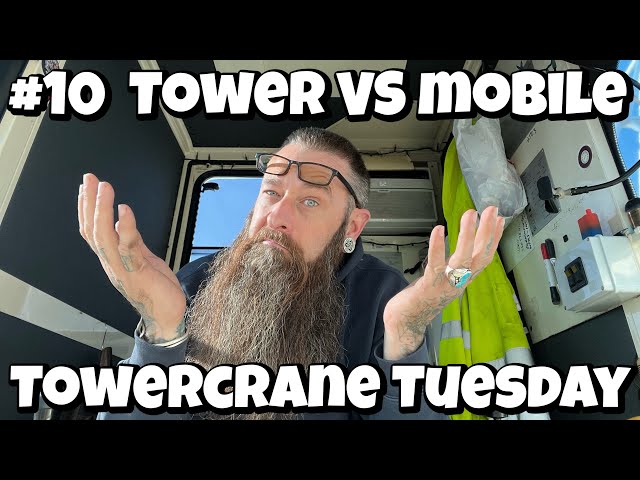 Pros and cons to running tower cranes and mobile cranes!￼ Tower crane Tuesday￼