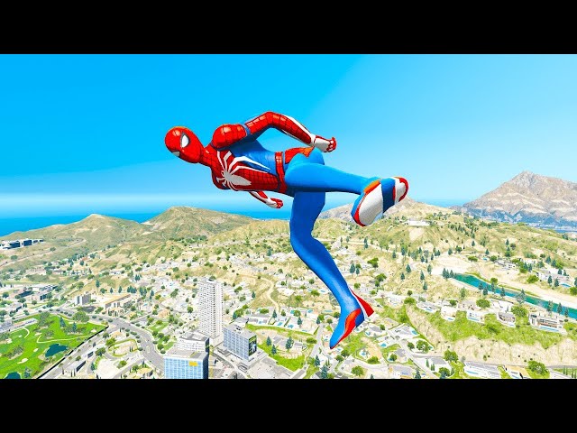 GTA 5 Epic Ragdoll GREEN SPIDERMAN VS RED MINIONVS GREEN HULK (Euphoria Physics & Funny Fails)