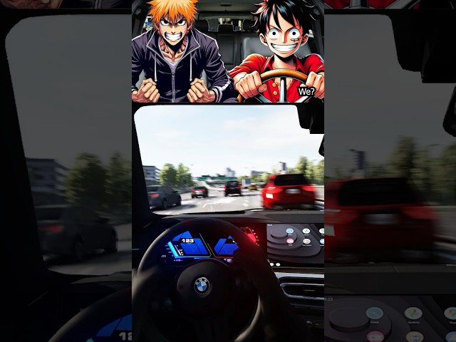 Luffy Drifts His Car