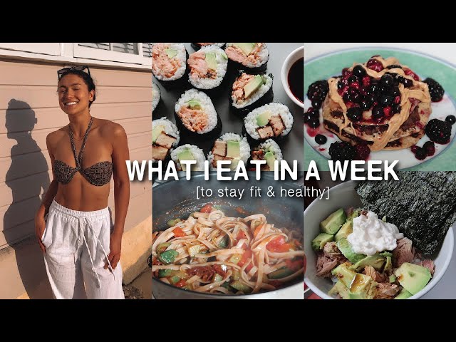 What I Eat in a Week (mon-fri) | balanced + healthy *realistic*🍝