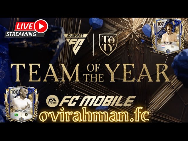 FC mobile gameplay team review and H2H with subscriber's TEAM OF THE YEAR  LIVE stream 🔴