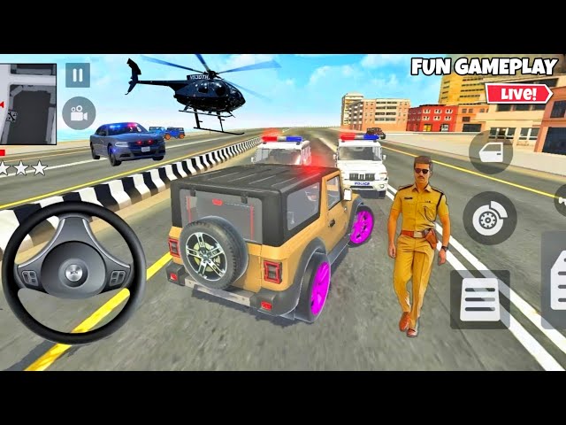 😰Ultimate Vehicle Collection in Indian Theft Auto Simulator 😍 - Fraklin All Red thar car #shorts