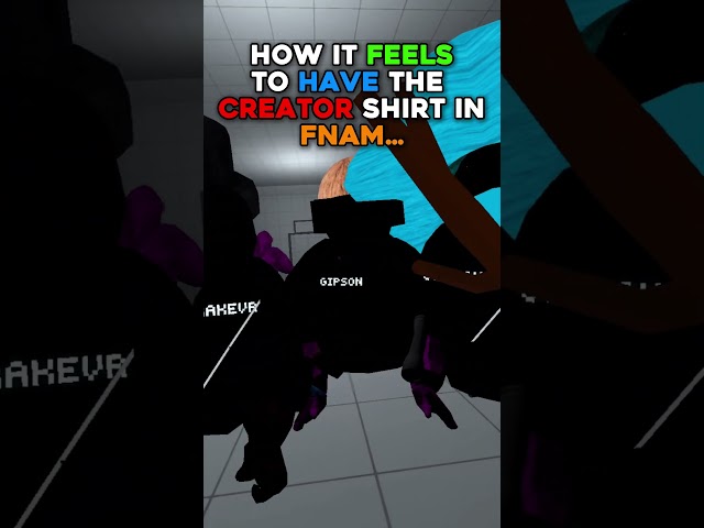 How It Feels to Have The Creator Shirt In FNAM... | #fnamvr #gorillatag #gorillatagvr #gtag #vr #fyp