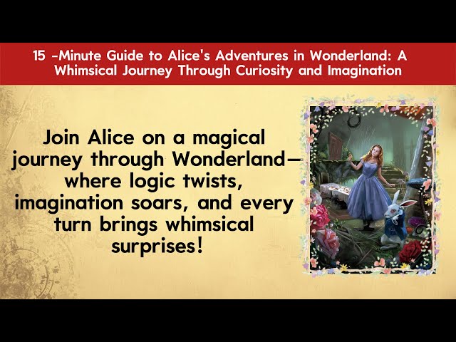 15-Minute Guide to Alice's Adventures in Wonderland: A Whimsical Journey Through Curiosity