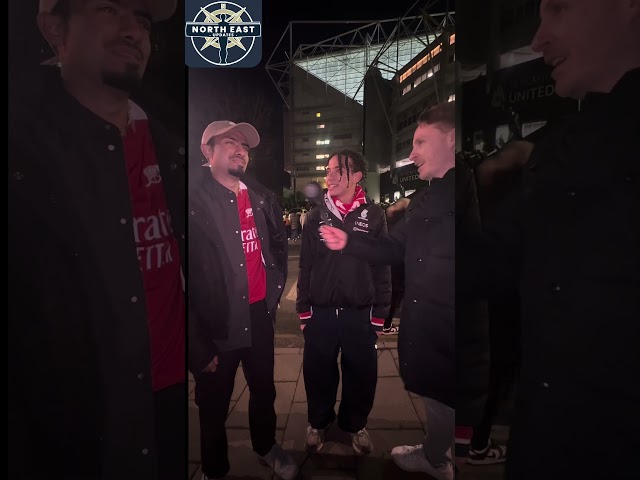 Do Arsenal fans believe they can beat Newcastle?! Pre match interview #nufc #newcastleunited