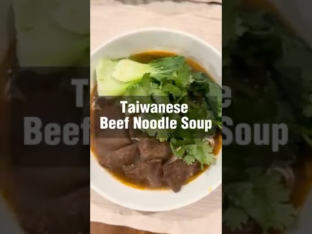 Beef Noodle Soup, 타이완식 소고기 국수