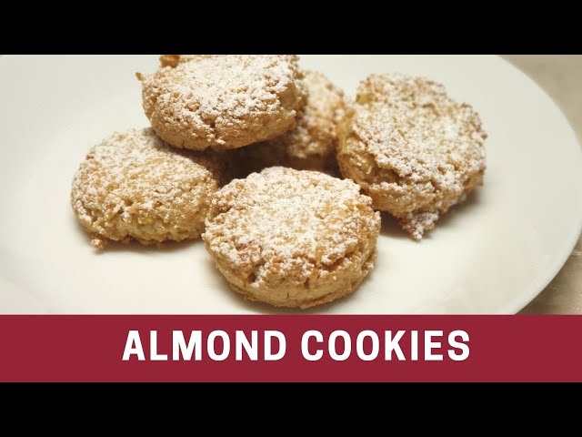 Gluten Free Almond Cookies no flour or butter