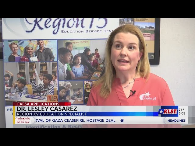 Dr. Lesley Casarez explains why students need to sign up for FAFSA