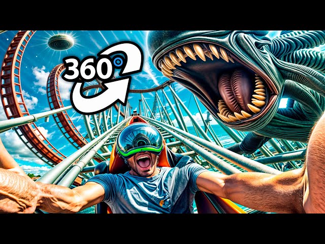 Alien Coaster: You'll Never Ride Another Rollercoaster Again! (VR 360º Video)