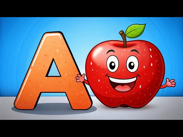 The ABC Phonic Song - Toddler Learning Video : "A is for Apple a a Apple, B is for Ball b b Ball