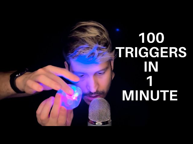 ASMR 100 Triggers in 1 Minute