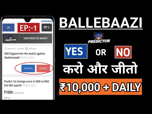 How To Play Predictor Polls And Leagues In Ballebaazi App | Episode 1