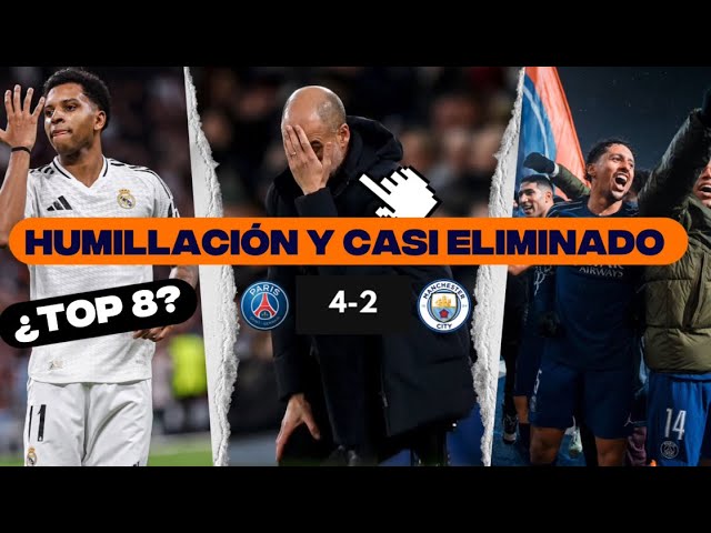 Guardiola casi eliminado,¿El Madrid en el top 8? Resultados y clasificación de la Champions.