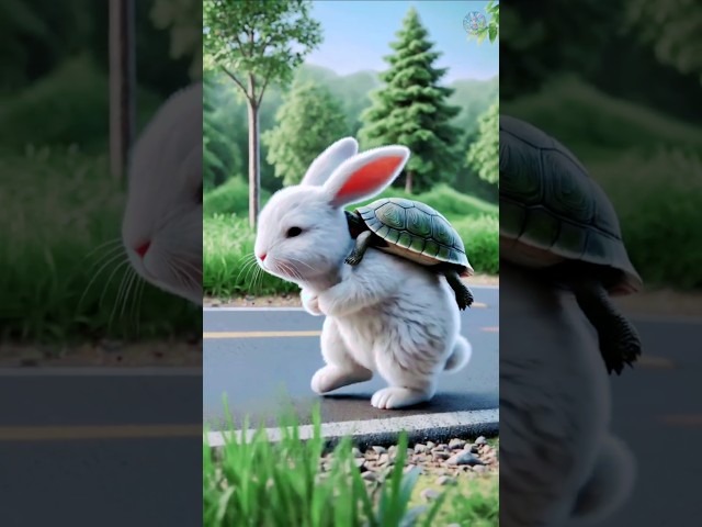 #rabbit & tortoise friendship story#Shorts#AnimalLover #youtubeshorts#viralvideo#trending#viralvideo