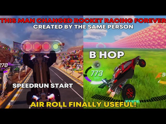 How To Do The Speedrun Start & B Hop Mech In Rocket Racing| Rocket Racing Tips & Tricks