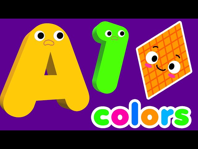 Learn ABC Phonics Shapes Numbers Colors | Preschool Learning Videos For 3 Year Olds | #kidsvideos