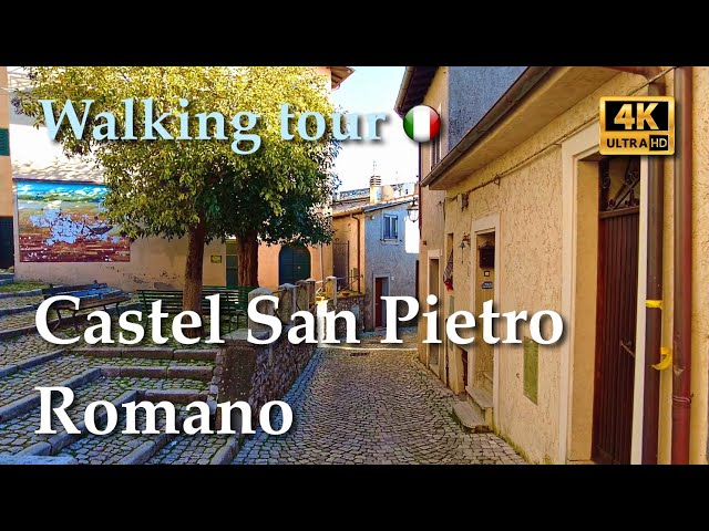 Castel San Pietro Romano (Lazio), Italy【Walking Tour】With Captions - 4K