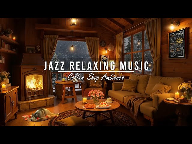 Jazz Relaxing Music to Study, Unwind ☕ Smooth Piano Jazz Music at Cozy Coffee Shop Ambience