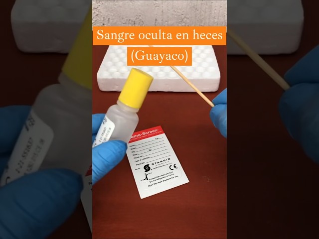 Sangre OCULTA en heces (guayaco): Procedimiento #laboratorioclinico #shorts