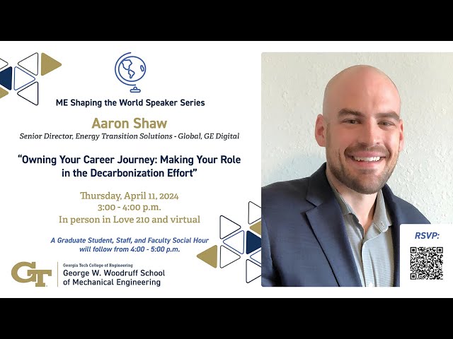 ME Shaping the World Speaker Series: Aaron Shaw