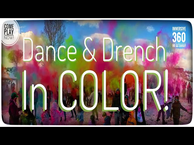 Dance & Drench in Color! Holi Festival VR Experience (Learn Moves & Throw Colors in 360°)