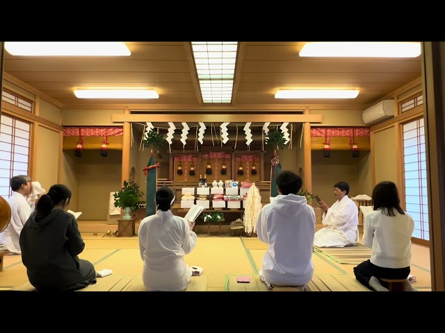 令和7年2月5日「祓修行」大祓詞奉唱　（川越道場）