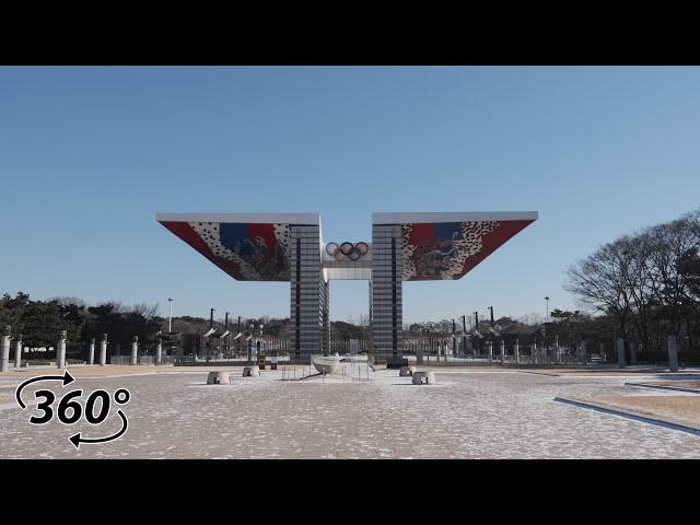 [4K] Olympic park after the snow Walking Tour l 360° VR Korea l Creatrip