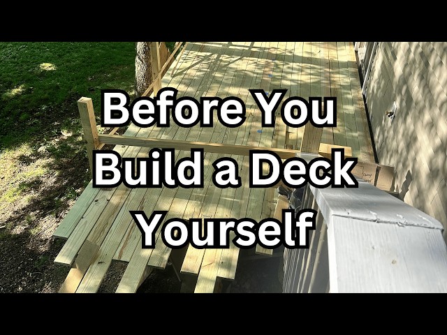 Should You Build a DIY Deck Yourself? #diy #diydeck #deckbuilding #outdoorproject #deckbuildingtips