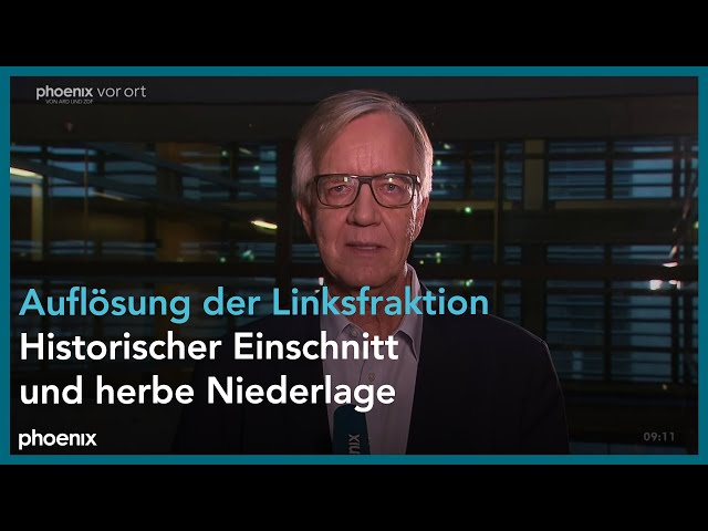 phoenix tagesgespräch mit Dietmar Bartsch zur Auflösung der Linksfraktion am 06.12.23