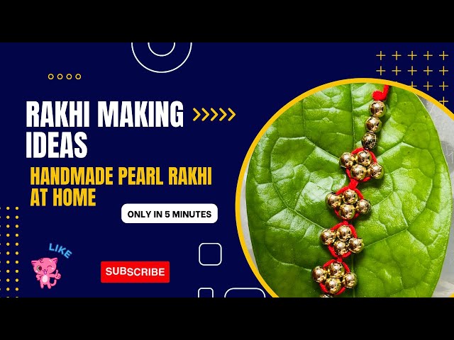 Rakhi making ideas at home | how to make rakhi at home | rakhi making | handmade rakhi | Pearl Rakhi