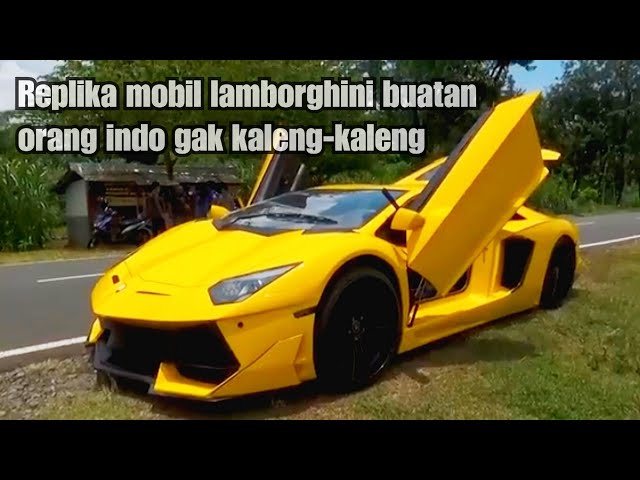 The Lamborghini car made by Mr. Suharyanto is really similar and very cool. #trending