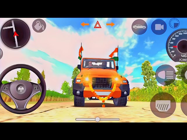 Dollar (Song) Modified Mahindra Orange Thar😈|| Indian Cars Simulator 3D || Android Gameplay