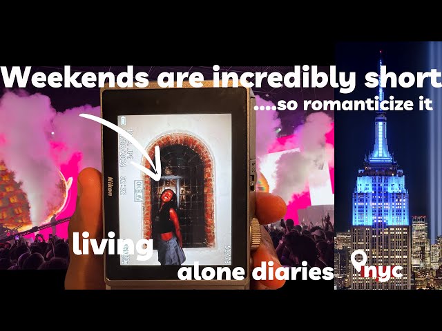 how to romanticize your NYC weekends | living alone diaries: Uncle Waffles, love island & more