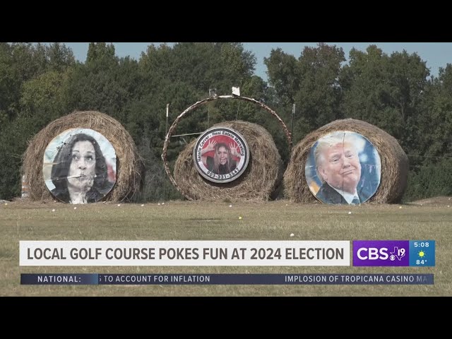 FORE! East Texas golf course lets you hit golf balls at Donald Trump, Kamala Harris