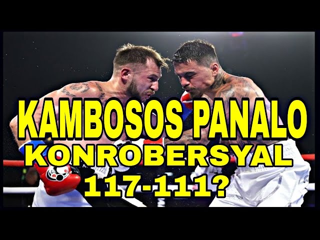 BREAKING! KAMBOSOS PANALO NGUNIT KONTROBERSYAL 117-111 | Kambosos vs Hughes highlights