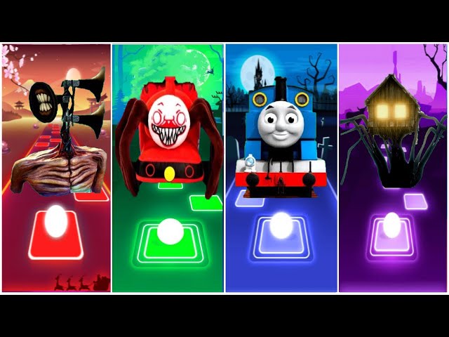 Siren Head 🆚 Thomas Train 🆚 Choo Choo Charles 🆚 Car Eater | Tiles Hop EDM Rush!