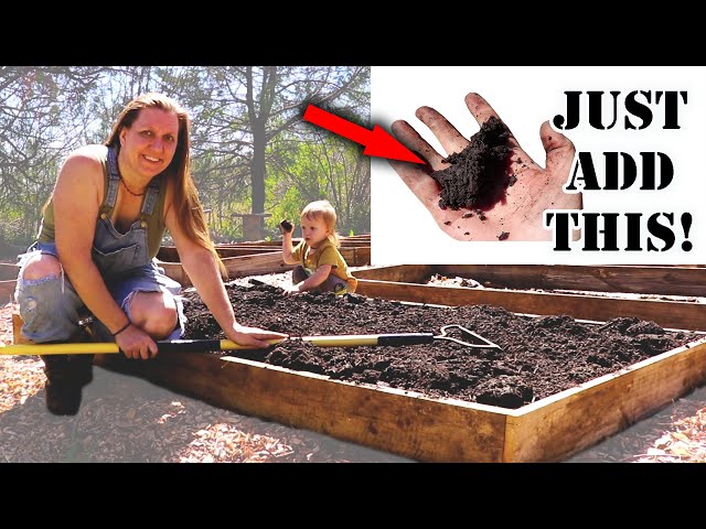 THIS is How You Build a Raised Bed Garden! Just ADD This! || Garden Inspiration