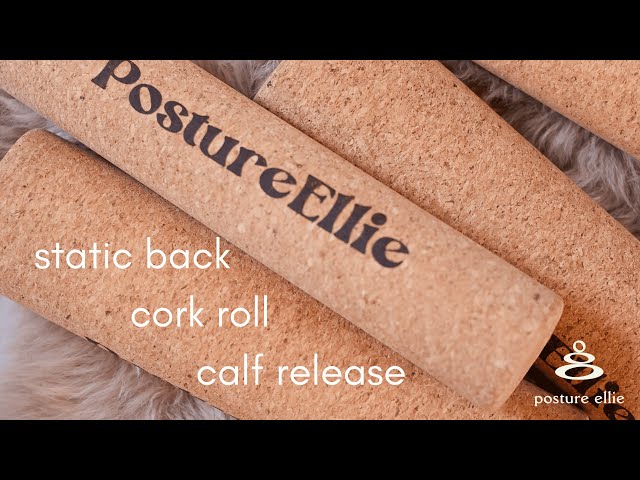 Improve your forward fold in 5mins - Static Back Cork Roll Calf Release | Posture Ellie