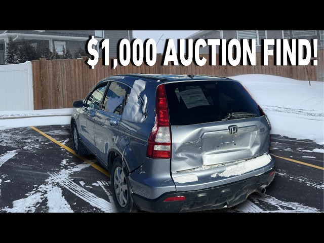 I Bought A CRASHED 2009 Honda CR-V For $1,000 From Auction...But What's The Catch?