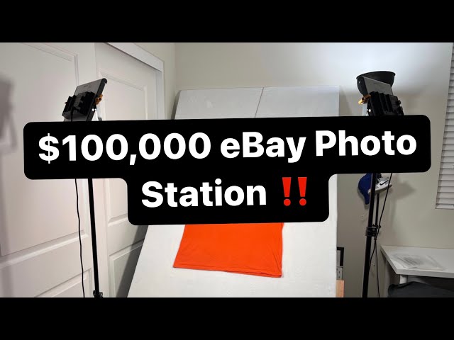 $100,000 eBay Photography Setup! ( How to make a vertical flat lay )