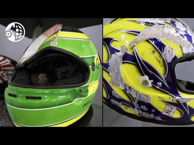 Arai Helmets Glancing Off / @motogeo