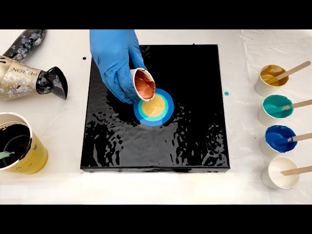 MUST SEE! ✨ Beautiful 💫 METALLIC CELLS Dutch Pour ~ Acrylic Pouring | Fluid Art