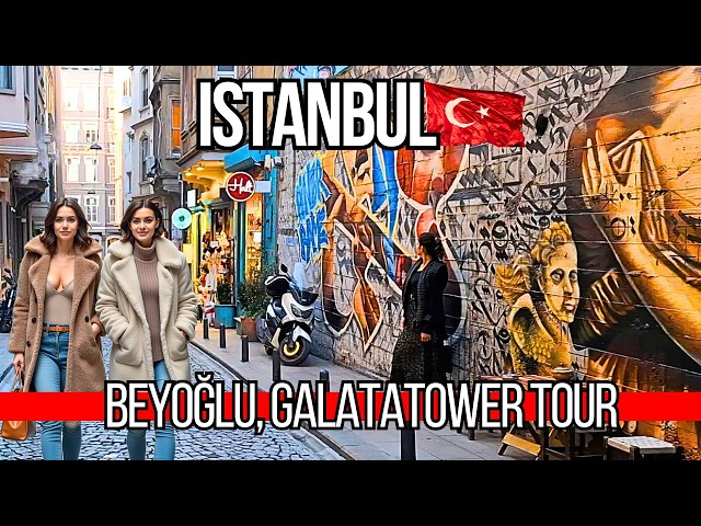 🇹🇷 Stunning Istanbul Walking Tour 4K 2025 | Karaköy, Galata Tower & Beyoglu Highlights