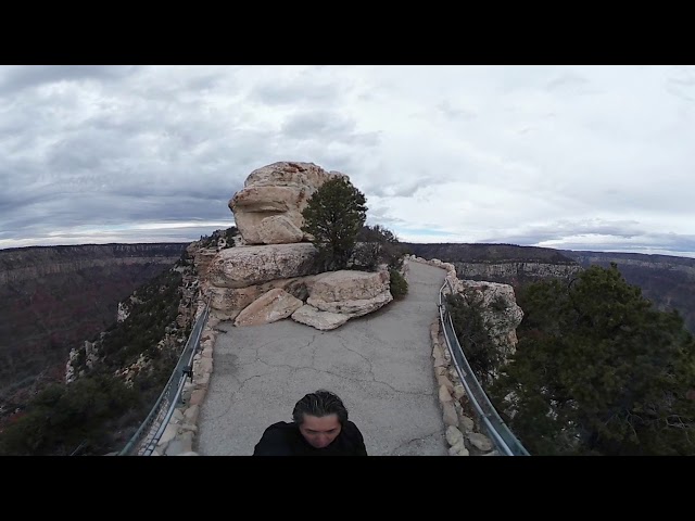 360° Grand Canyon north rim walk (Bright Angel Point)